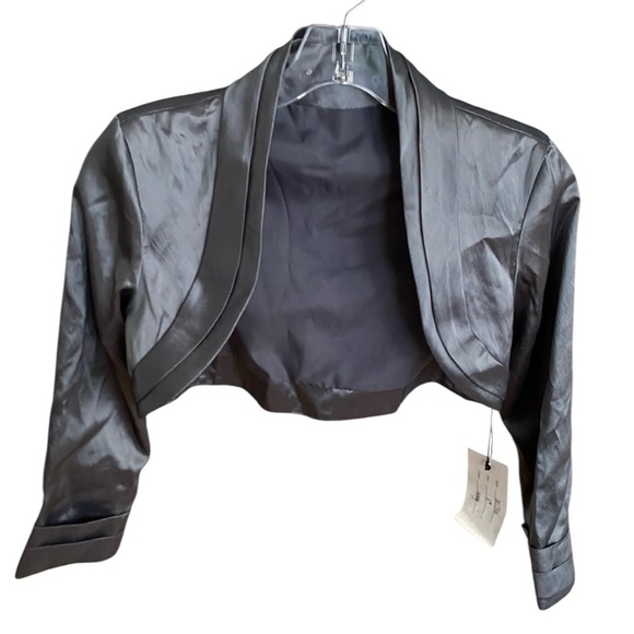 Jovani Jackets & Blazers - Jovani Cropped Jacket Grey